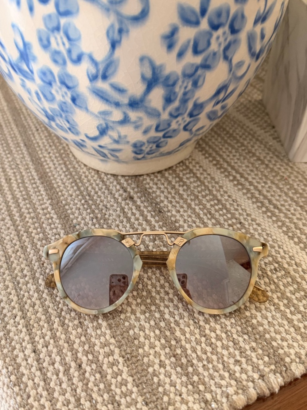 KREWE St. Louis Sunglasses with Mirrored Lenses - Picture 3 of 5
